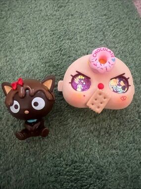 80% custom baby three replacement face with glitter and light up eyes-